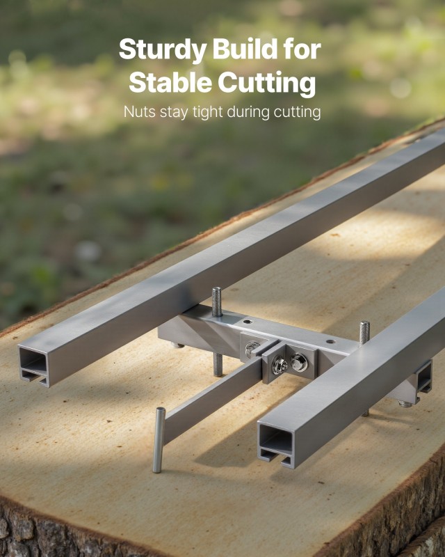 VEVOR Ρυθμιζόμενος Οδηγός Σιδηροτροχιάς Αλυσοπρίονου 3.66 m με 4 Δι...