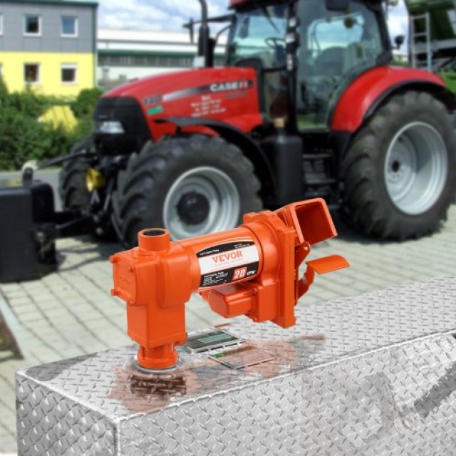 VEVOR Αντλία Μεταφοράς Καυσίμου 12V DC, Υψηλής Ροής 20 GPM, 1/4 HP ...