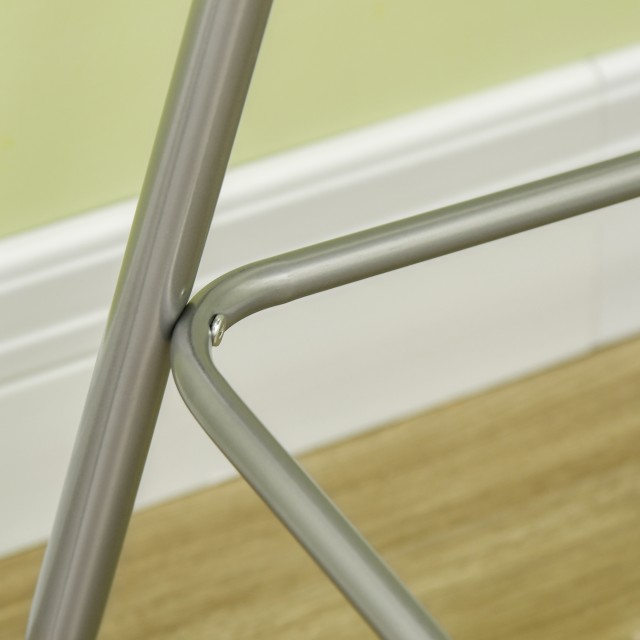 Σετ Μεταλλικό Τετράγωνο Τραπέζι - Bar 60 x 60 x 109.5 cm με 2 Σκαμπό HOMCOM 835-632SR