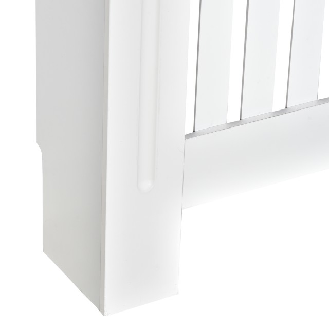 Κάλυμμα καλοριφέρ από ξύλο Homcom Λευκό MDF, 172x19x81cm 820-031