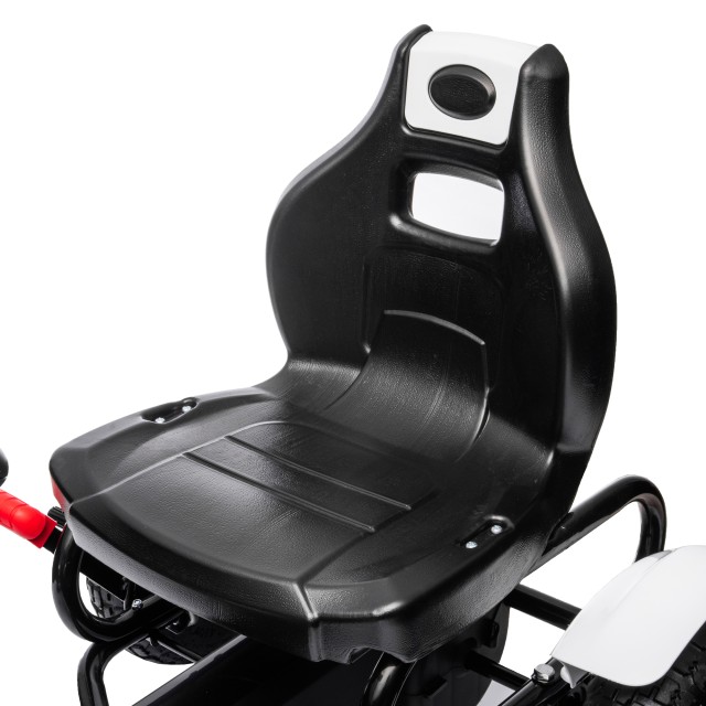 HOMCOM Pedal Go Kart για παιδιά 5-12 ετών από πλαστικό και μέταλλο με ρυθμιζόμενο κάθισμα και χειρόφρενο, 121x58x61 cm 370-276V00WT