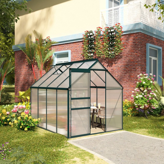 Θερμοκήπιο Outsunny Garden από πολυανθρακικό, μέταλλο και αλουμίνιο...