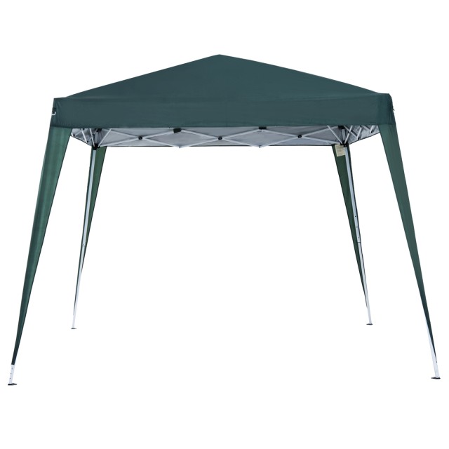 Outsunny Folding Garden Gazebo 3x3m Steel and Polyester, Green 840-159GN