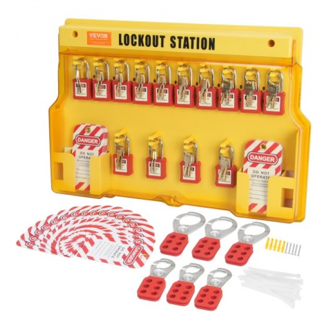 Σετ Ασφαλείας VEVOR Lockout Tagout, 60 Τεμ.  AQSJTZ60JDGB62SHMV0