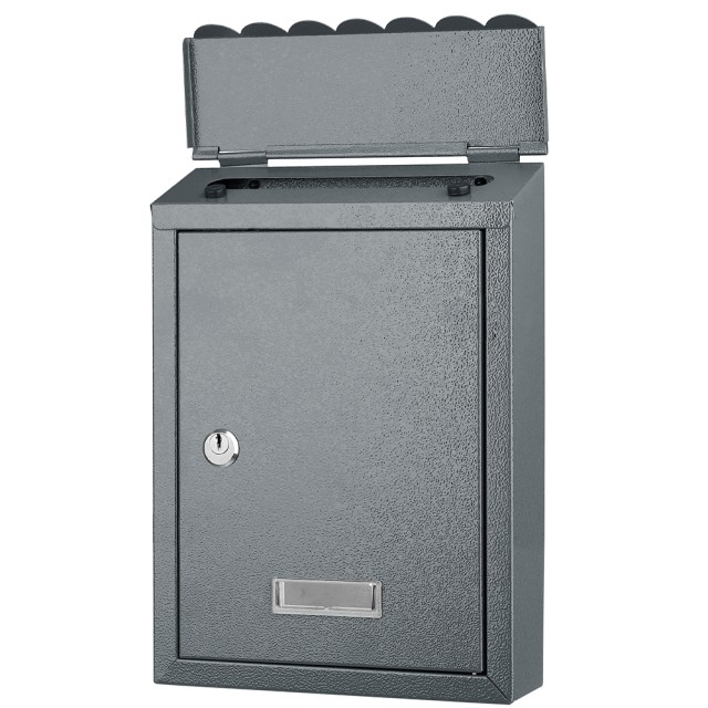 BAKAJI  Γραμματοκιβώτιο Τοίχου από Ατσάλι Εξωτερικού Χώρου με Κλειδ... BAKAJI  Γραμματοκιβώτιο Τοίχου από Ατσάλι Εξωτερικού Χώρου με Κλειδ...