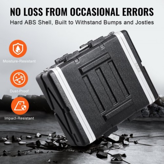 VEVOR  4U Ρακ Κάσερ Σερβερ 19 Βάθος με ABS Λαβή SLJJXABS4U19HY981V0