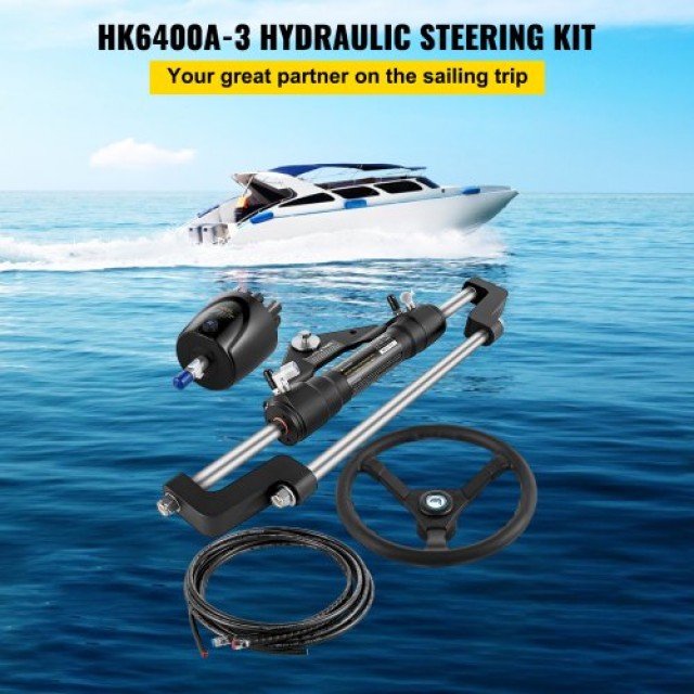 Σετ Υδραυλικής Τιμονιέρας VEVOR για Σκάφη, 300HP  YYDJHK6400A-3TJ10V0