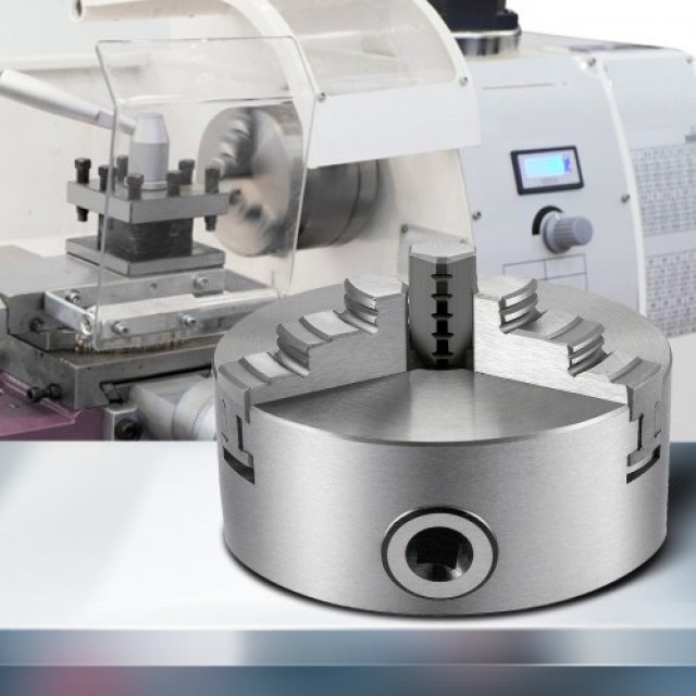 VEVOR K11-125 3 Σιαγόνες Τόρνου Αυτοκεντρούμενος από Χυτοσίδηρο για Ξυλουργική και Λείανση  KPK11-125KPZFZ001V0