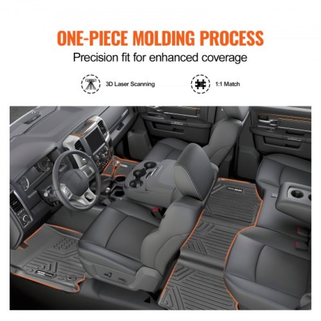 VEVOR  Πατάκια Αυτοκινήτου για Dodge Ram 1500/2500/3500 2013-2022  KCDBDDQRAM15AHRUDV0