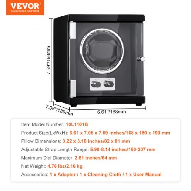 VEVOR Κουρδιστήρι Ρολογιού με Κινητήρα Mabuchi  SBZDSLH1Z00045VTTV2