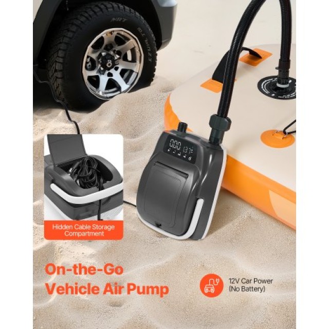 VEVOR Αυτόματη Αντλία SUP 20PSI με Έξυπνο Έλεγχο και Προστασία από ...