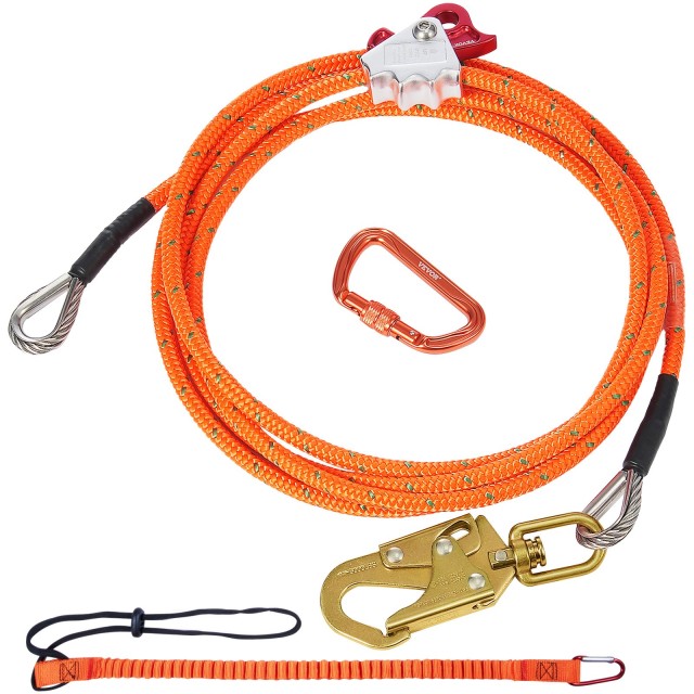 VEVOR Σύστημα Ασφαλίστρας με Ατσάλινο Πυρήνα 12.7mm, 16ft για Δενδρ...
