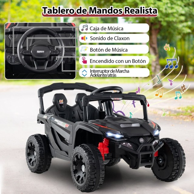 Costway Παιδικό ATV 24V Διθέσιο Ηλεκτροκίνητο Όχημα με 4 Κινητήρες,...