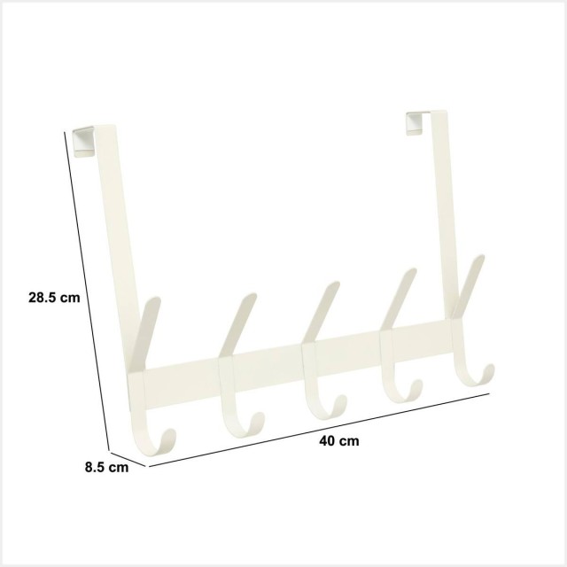 5FIVE Simply smart Επιτοίχια Κρεμάστρα Patère Liny 40cm με 10 Άγκισ...