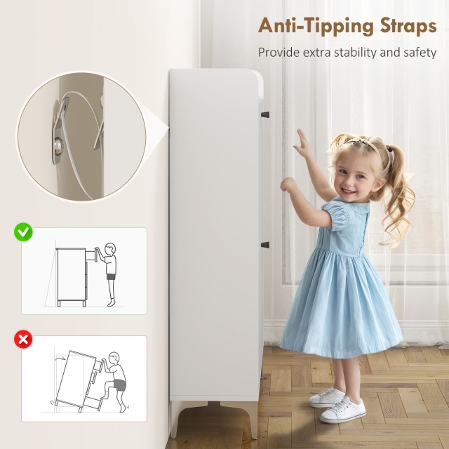 HOMCOM Σκονιστήριο Slim με 2 Συρτάρια Αναδιπλούμενα και Ρυθμιζόμενα...