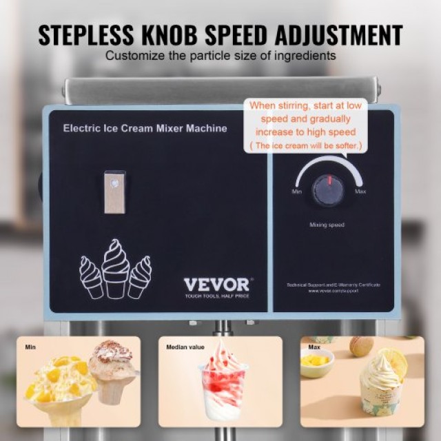 VEVOR Μίξερ Παγωτού 400W Ανοξείδωτο 304  BQLJBJBZL9OZ4PGZ9V2