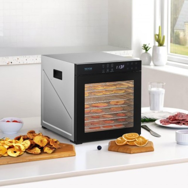 VEVOR Αφυγραντήρας Τροφίμων 10 Δίσκων 1000W Ανοξείδωτος SGHGJ1000W10FYLUFV2