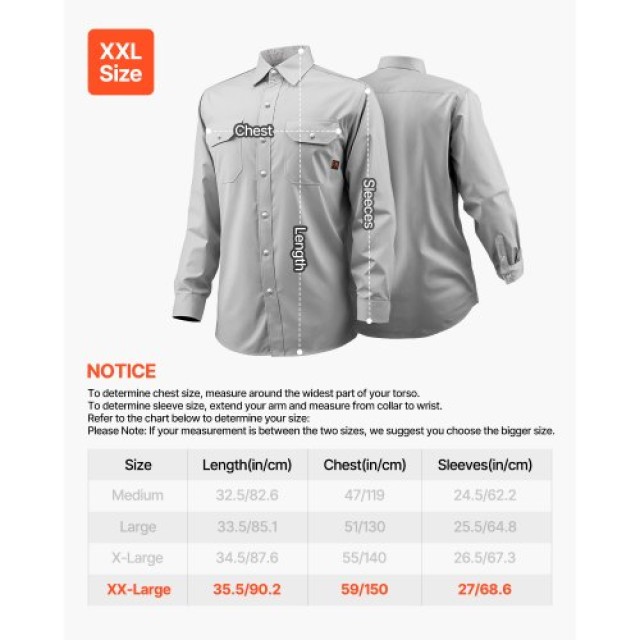 VEVOR Μπουφάν Συγκόλλησης Ανθεκτικό στη Φλόγα XXL 7oz Βαμβάκι KSKCMKSKNKCMN28UHV0