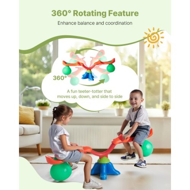 VEVOR Παιδική Τραμπάλα 25kg με Περιστροφή 360 Μοιρών για 3+ Ετών YG... VEVOR Παιδική Τραμπάλα 25kg με Περιστροφή 360 Μοιρών για 3+ Ετών YG...
