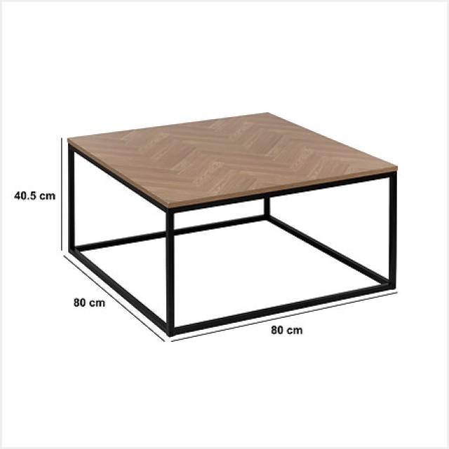 Τραπεζάκι Σαλονιού 80 x 80 x  40,5cm Φυσικό Ξύλο 193631 5Five Simply Smart