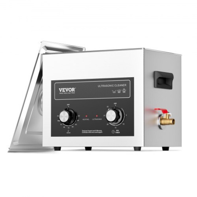 VEVOR  10L Υπερηχητικός Καθαριστής με Θερμαντήρα, Χρονοδιακόπτη & Κ...