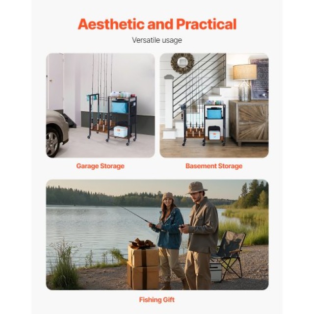 VEVOR Πτυσσόμενη Ράμπα Αποθήκευσης Καλαμιών Ψαρέματος με Ρόδες για ... VEVOR Πτυσσόμενη Ράμπα Αποθήκευσης Καλαμιών Ψαρέματος με Ρόδες για ...