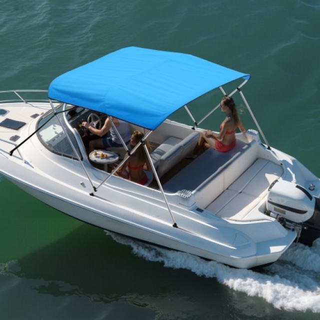 VEVOR 6-πόδι 3-τόξων Bimini Τέντα Σκάφους από 600D Πολυεστέρα - Pac...