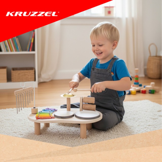 Kruzzel Ξύλινο Εκπαιδευτικό Μουσικό Τραπέζι Montessori 24.5 x 38.... Kruzzel Ξύλινο Εκπαιδευτικό Μουσικό Τραπέζι Montessori 24.5 x 38....