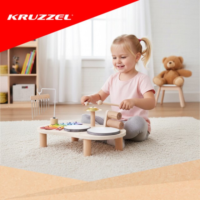 Kruzzel Ξύλινο Εκπαιδευτικό Μουσικό Τραπέζι Montessori 24.5 x 38.... Kruzzel Ξύλινο Εκπαιδευτικό Μουσικό Τραπέζι Montessori 24.5 x 38....