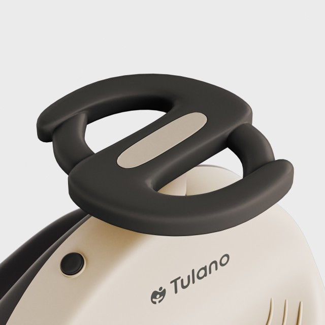 Tulano Παιδικό Ποδοκίνητο Όχημα LED FOCUS 35 με τιμόνι 360° Μπεζ  5...