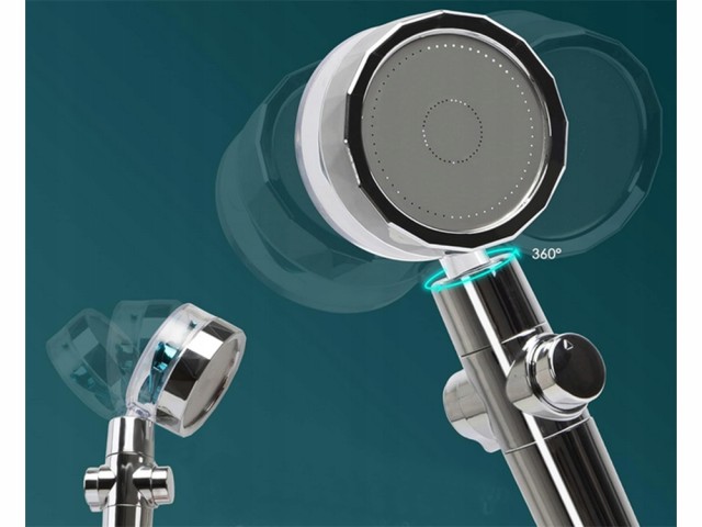 Verk Group Κεφαλή Ντους με Τουρμπίνα, Αντικαταστάσιμο Φίλτρο και Αν...