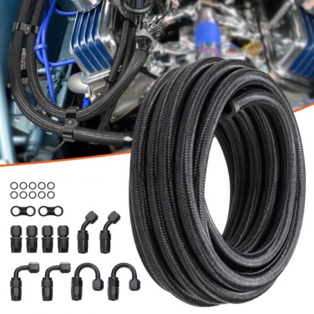 Σετ Σωλήνα Καυσίμου VEVOR 8AN, 20 FT, Μαύρο  QCYYRYRG12G2QDX9GV0