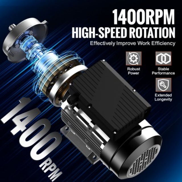 Ηλεκτροκινητήρας VEVOR 0.75KW 1400RPM 220~240V 1-Φάση  TYJLIECDJ172IOHFKV7