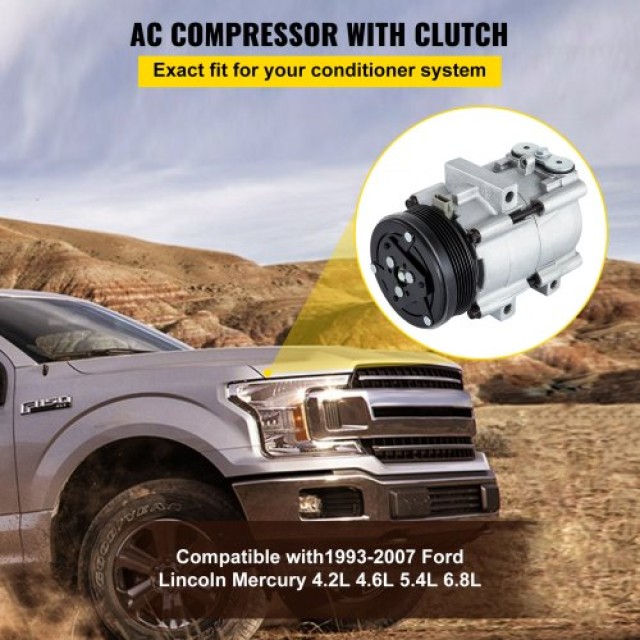 VEVOR CO 101290C Συμπιεστής A/C για Ford Lincoln Mercury (93-07)  FTF-250SUPERKTYSJV0
