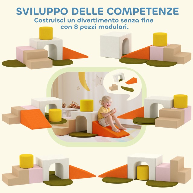 AIYAPLAY Σετ 8 Μαλακές Κατασκευές για Παιδιά 0-3 Ετών για Εσωτερικο... AIYAPLAY Σετ 8 Μαλακές Κατασκευές για Παιδιά 0-3 Ετών για Εσωτερικο...