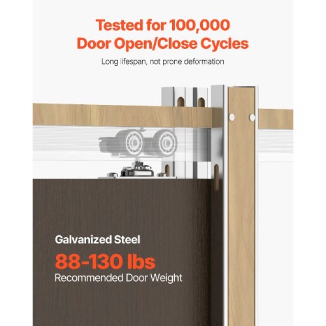 VEVOR Κιτ Πόρτας Τσέπης για Πόρτες Πλάτους 610-762mm και Ύψους 2032...