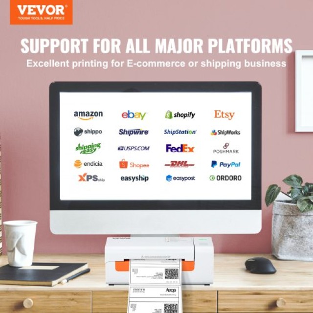 Εκτυπωτής Θερμικών Ετικετών VEVOR 4x6 για Windows/MacOS/Linux  YSBQDYJFTSYCBYHKSV2