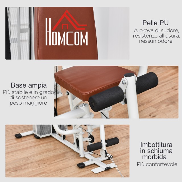 HOMCOM Πολυλειτουργικός Σταθμός Γυμναστικής 150x110x210 εκ. A91-134