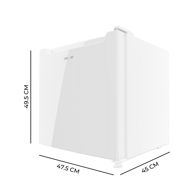 CECOTEC  Μίνι Ψυγείο Bolero CoolMarket TT 31 Dual White E, Μετατρέψιμο σε Καταψύκτη, 31 Λίτρα, Λευκή Πόρτα, Έλεγχος Θερμοκρασίας, Διαστάσεις 49.6x47.4 εκ.  CEC-01973