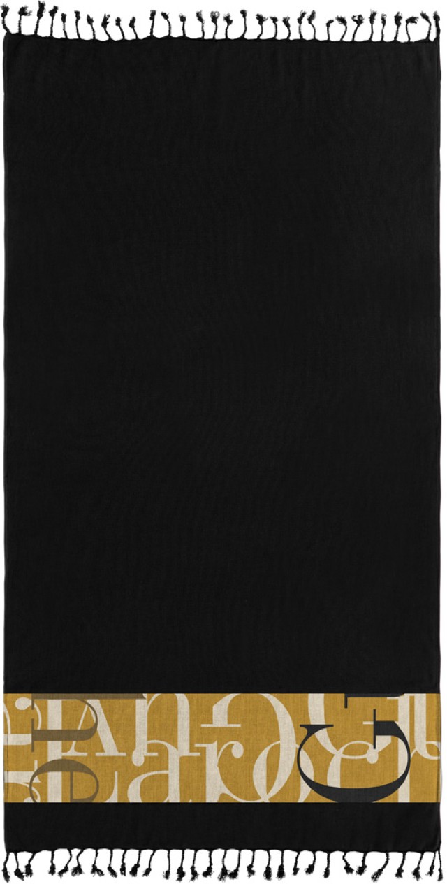 Guy Laroche Πετσέτα Θαλάσσης - Παρεό Pestemal 25 Black 90x170 ,1130...