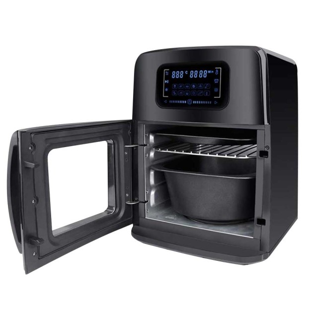Ψηφιακό Φουρνάκι / Φριτέζα Αέρος-Airfryer 12lt 1800W Μαύρο 02832412 Bakaji