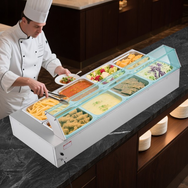 VEVOR Ηλεκτρικός Ζεστοθερμαντήρας Φαγητού από Ανοξείδωτο Ατσάλι 170... VEVOR Ηλεκτρικός Ζεστοθερμαντήρας Φαγητού από Ανοξείδωτο Ατσάλι 170...