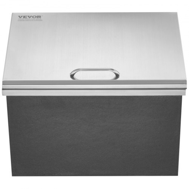 VEVOR  Ανοξείδωτο Ψυγείο 20x16x13 με Καπάκι  QRSCBCFG20LXPDP5CV0