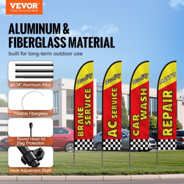 Σημαία Διαφήμισης Επισκευής Αυτοκινήτων VEVOR 16.3 FT QGYMQGQWAQCF... Σημαία Διαφήμισης Επισκευής Αυτοκινήτων VEVOR 16.3 FT QGYMQGQWAQCF...