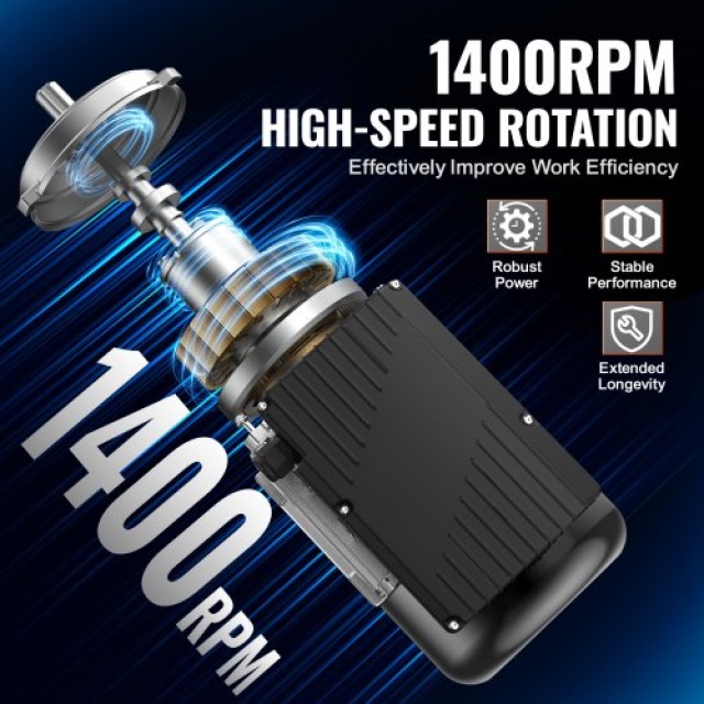 Ηλεκτροκινητήρας VEVOR 0.75KW 1400RPM 220~240V 1-Φάση  TYJLIECDJ1406H7Z4V7