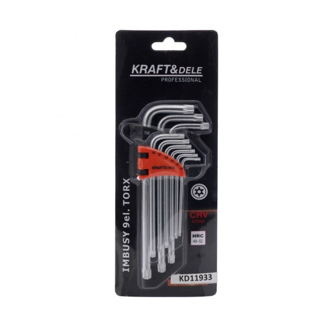 Σετ Κλειδιά Αστέρα 9 Τεμάχια TORX  KD-11933 Kraft&Dele