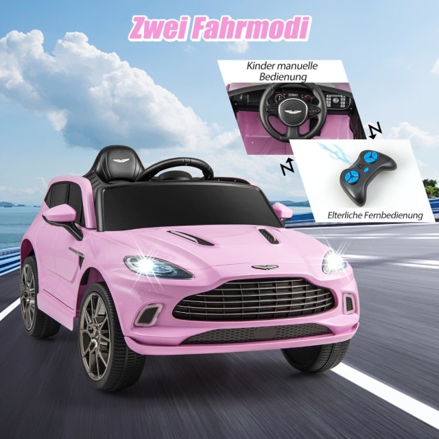 Costway  Αδειοδοτημένο Παιδικό Όχημα Aston Martin DBX με LED Φώτα και Τηλεχειριστήριο TQ10142DE-PI