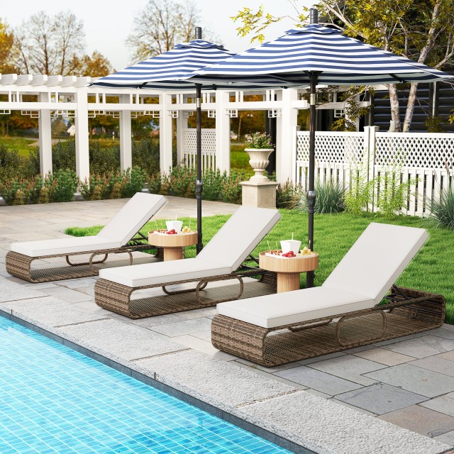 Costway Ρατάν Ξαπλώστρα Κήπου με Ρυθμιζόμενη Πλάτη και Μαξιλάρι, Αν... Costway Ρατάν Ξαπλώστρα Κήπου με Ρυθμιζόμενη Πλάτη και Μαξιλάρι, Αν...