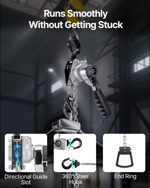 VEVOR Μηχανικό Βιτζάκι Αλυσίδας, 500KG, 6M Αύξηση, Χαλύβδινη Αλυσίδ... VEVOR Μηχανικό Βιτζάκι Αλυσίδας, 500KG, 6M Αύξηση, Χαλύβδινη Αλυσίδ...