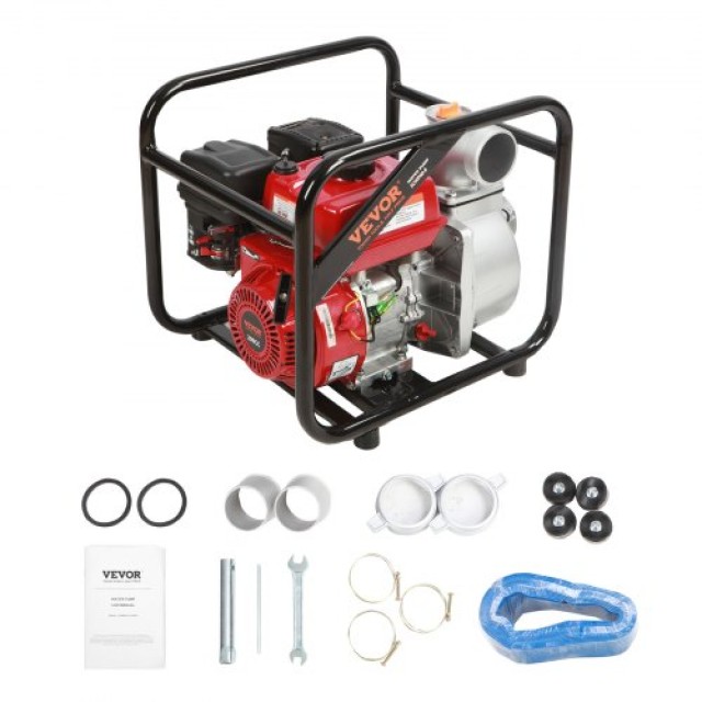 Αντλία Νερού Βενζίνης VEVOR 3, 7HP, 265 GPM, 4-Χρονη, Υψηλής Πίεσης, Φορητή, EPA Certified  RYFDJSBYCYC377WQQV0